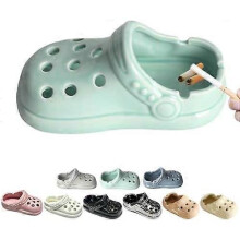 15x7.5x6.5cm Green Cute Ashtray Croc Ashtray Creative Clogs Ceramic Cigarette Ashtray Cute Tabletop Portable Smokeless Ashtrays Smoking Patio Office C