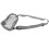 Transparent Shoulder Bag Grey 12.7x6.3x17.8cm LCap 1