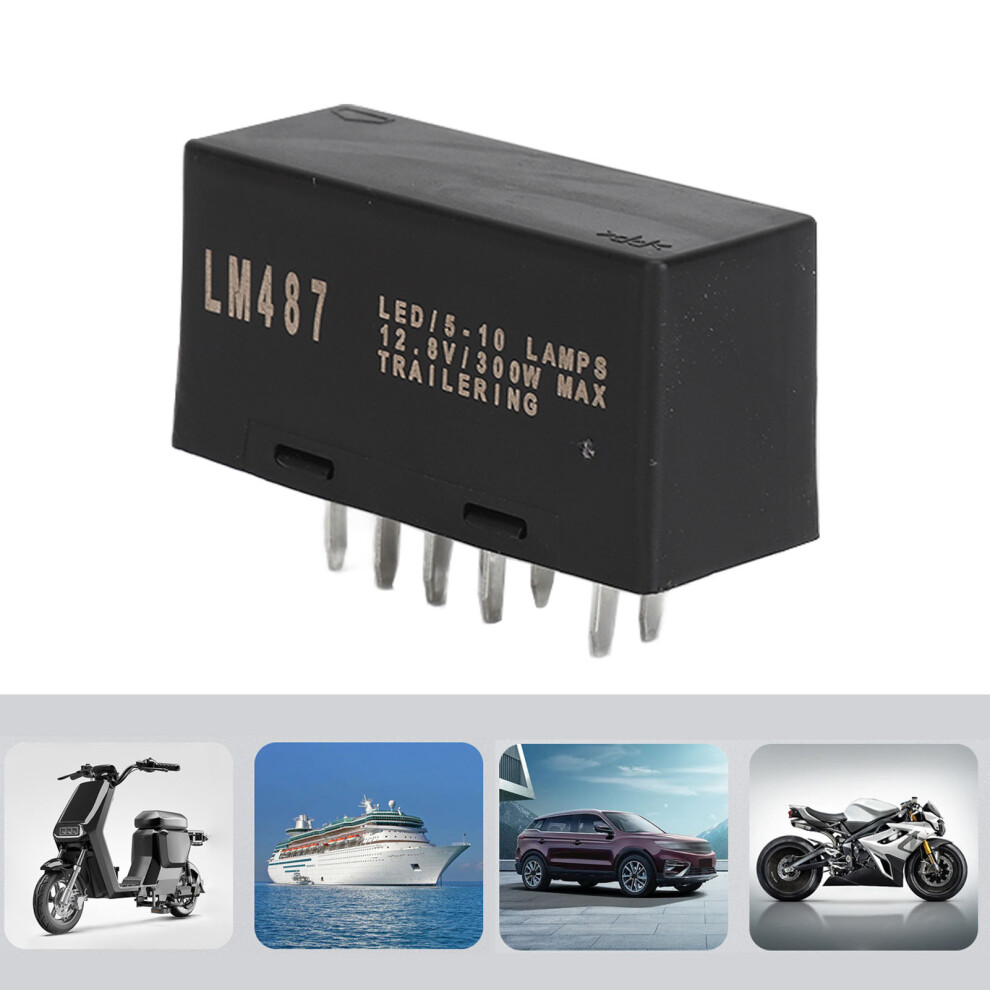 10 Pin 300W LED Flasher Relay 12.8V