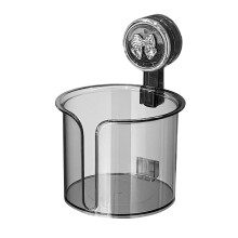 Transparent No Drill Toilet Paper Holder, 4.13 Inch Wall Mounted Self Adhesive Roll Dispenser for Bathroom and Kitchen