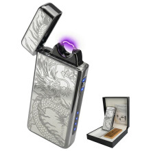 Electric Arc Lighter USB Rechargeable Windproof Plasma Lighter for Outdoor Camping BBQ Candle