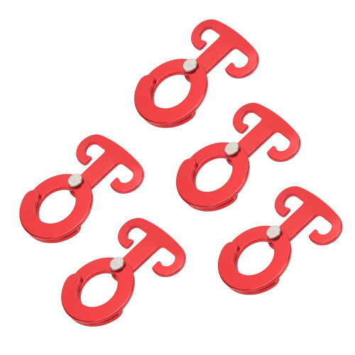 5PCS T Ring Hooks 55g Ultralight 60x42mm Red