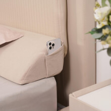 King Size Bed Wedge Pillow and Mattress Gap Filler with Memory Foam, Breathable Support, Washable Cover