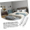 4pcs Adjustable Bed Sheet Straps HeavyDuty Elastic Clips Wrinkle Corner Holders White 5