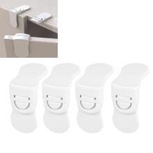 8 Pairs Child Safe ABS Adhesive Cabinet Locks