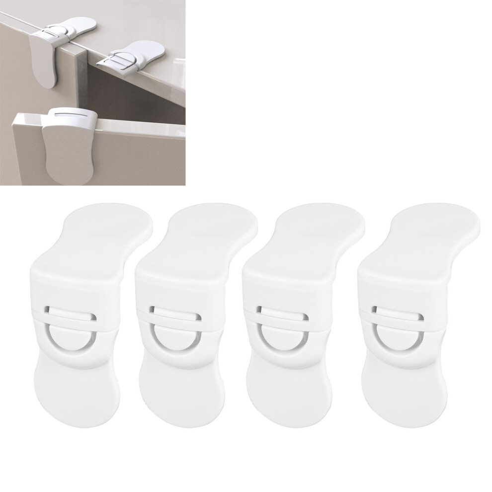 8 Pairs Child Safe ABS Adhesive Cabinet Locks