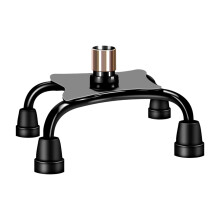 Self Standing Quad Cane Tip with Shock Absorbing Slip Resistant Rubber Base, Heavy Duty Large Replacement