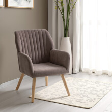 Jordan Occasional Chair - Brown Velvet Fabric