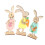Easters Decors Easters Bunnies Wood Ornament Easters Tabletop-1 1