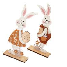 Panneaux en bois de Table de lapins de pâques, ornement de-3