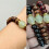 Bracelet de perles de boulier en bois naturel, accessoire-Ébène 4