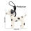 Charmant porte-clés en forme de chiot à pois, accessoire léger 4