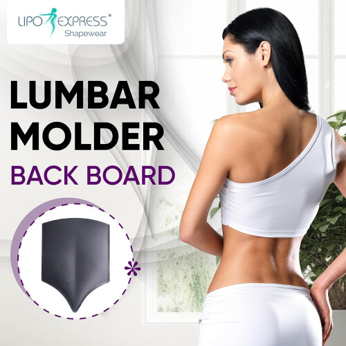 BBL Lumbar Board Black Foam Back Board for Post Lipo Recovery with Targeted Compression Support 1