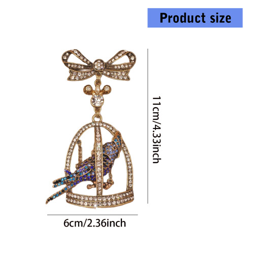 Broche unique en alliage fabriquée à la main, idéale pour 2