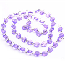 Acrylic 1m Octagon Beads Strands in Purple Perfect for Wedding & Holiday Decor