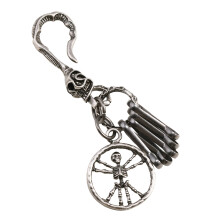 Pendentif porte-clés en forme de crâne à la mode avec-D