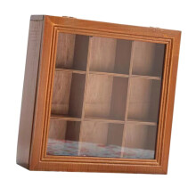 Wooden Holder with 9 Sections For Cosmetics-Without printing