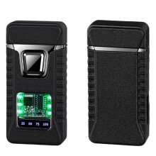 Voice Activated Dual Flame Torch Lighter, Windproof Butane Metal Design with Visible Fuel Window, Smart Rechargeable Gift for Men