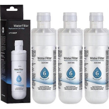 3 Pack LG LT1000P ADQ747935 Refrigerator Water Filter Replacement Clean Drinking Water Filtration System
