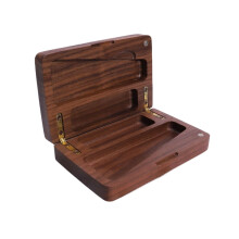 Wooden Storage Box Handmade Walnut Keepsake Box with Magnetic Closure Airtight Seal Vintage Style