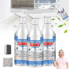 Air Conditioner Cleaner Foam Spray 60ml, No Rinse Formula for AC Coil Cleaning and Improved Airflow (3pcs)
