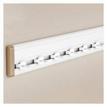 Heavy Duty Curtain Track 8m Aluminum Alloy Wall Mount Rail, Low Noise Smooth Glide for Room Divider