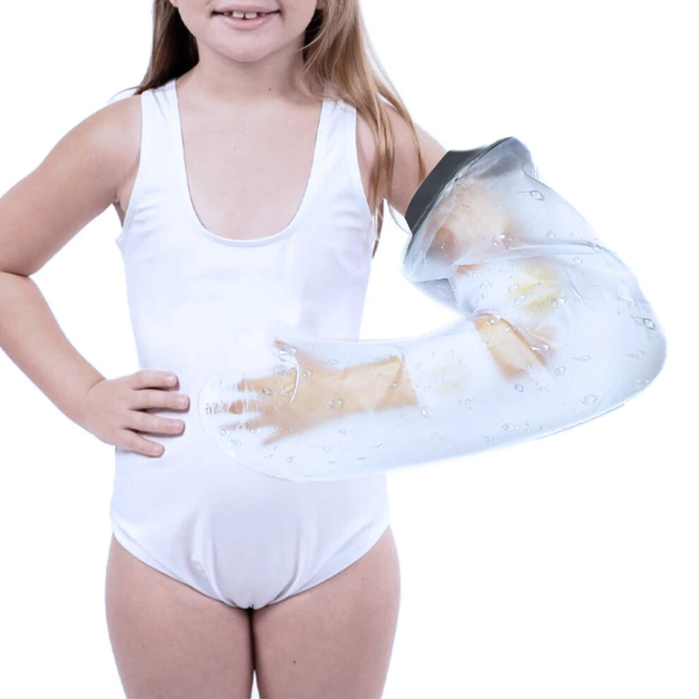 Child Full Arm Waterproof Cast Cover for Shower and Bath, Reusable Watertight Kids Arm Protector