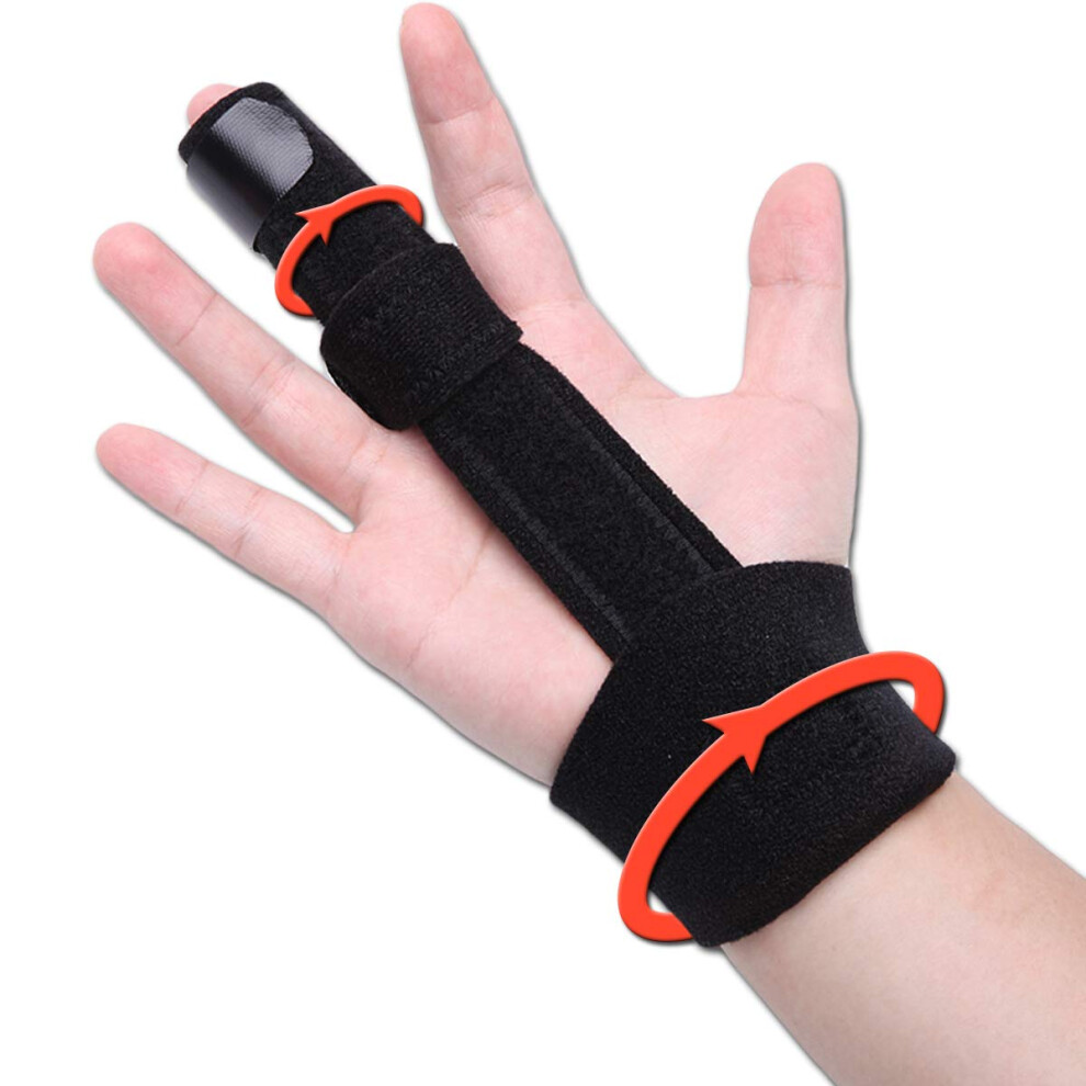 Adjustable Finger Splint with Aluminum Support for Broken Finger and Injury Recovery