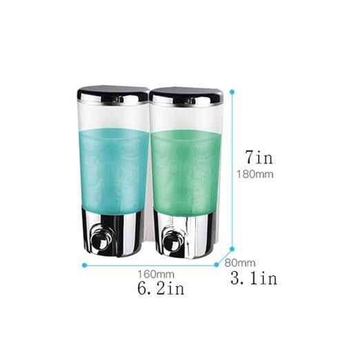 Wall Mounted Liquid Soap Dispenser 800ML Large Capacity with Visible Level and Secure Lock for Bathroom 1