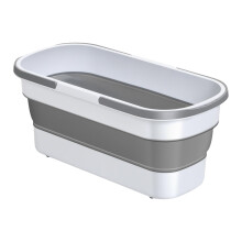 Collapsible Mop Bucket with Wheels, Foldable SpaceSaving Cleaning Bucket for Home, Car and Camping