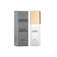 Changing Foundation, 1pcs Nature Colour-Changing Foundation for Women, Hydrating Moisturizing Lightweight Non-Greasy