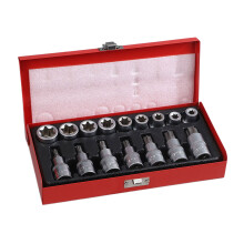 16Pcs Ratchet Wrench Socket Set 1/2" Drive Screwdriver Bit
