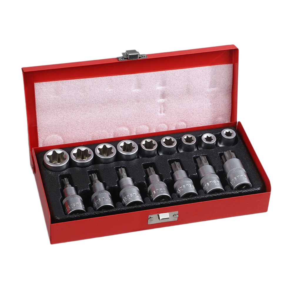 16Pcs Ratchet Wrench Socket Set 1/2" Drive Screwdriver Bit 7754004259157