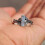 Ring, Bohemian Vintage Leaf Rectangle Zircon Women's Hug Ring 3