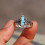 Ring, Bohemian Vintage Leaf Rectangle Zircon Women's Hug Ring 5