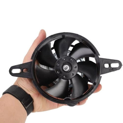 Motorrad-Kühlventilator ATV Strandauto Kaltwassertank Kühler (Schwarz)
