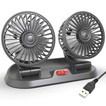 Gaothrán Fuaraithe Leictreach Fillte Dé-Cheann USB 5V do Ghluaisteáin le Cárta Páirceála Sealadach Sealadach