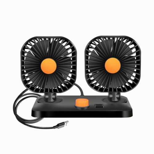 Gaothrán Leictreach Mini USB 12/24V do Ghluaisteáin