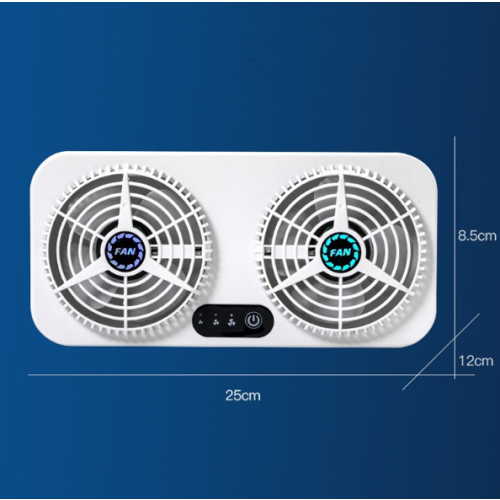 Autokoelapparaat met USB-interface, afzuigventilator voor de auto (wit) 1