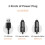 360-Degree Rotating Adjustable Car Three-Head Fan, Style:12V Cigarette Lighter 2