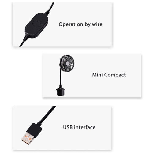 Θήκη ποτηριού αυτοκινήτου USB με ενιαία κεφαλή, ψύξη με ισχυρό άνεμο 12V/24V (R-8050) 2