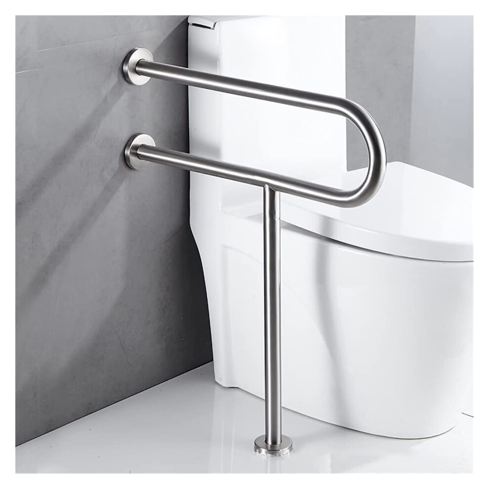 Grab Bars for Bathroom, 304 Stainless Steel UShape Floor Standing NonSlip Safety Handrail for Elderly Support