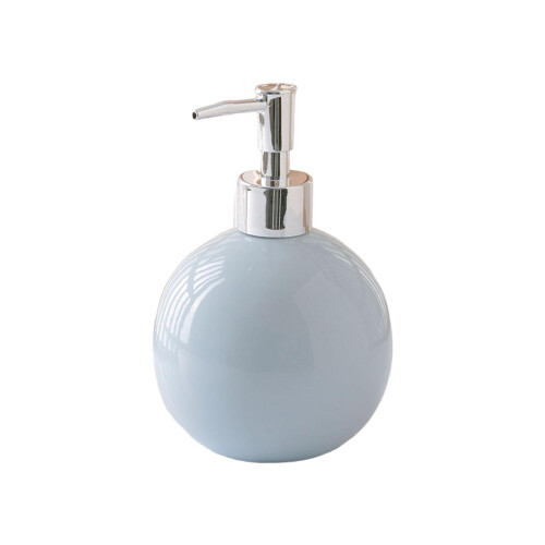Modern Ceramic Soap Dispenser 18oz with Rust Proof Pump and Refillable Bottle for Bathroom and Kitchen