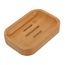Self Draining Soap Dish Bamboo Holder Keeps Soap Dry Eco Friendly Tray for Bathroom Sink Counter