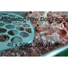 Dog Food Frozen Chicken Mince with Offal 40x 500g Chubs 20kg box BARF RAW DIET