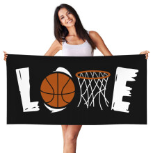 Microfiber Beach Towel 27.5 x 55 Inch Quick Dry Sand Resistant Soft Double Sided Travel Towel for Swimming Camping