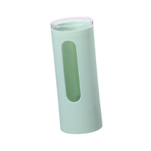Disposable Cup Dispenser Wall Mounted Dustproof Cup Holder Plastic Organizer for Kitchen and Bathroom