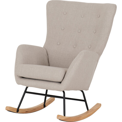 Seconique Hayden Rocking Chair - Beige Fabric 2