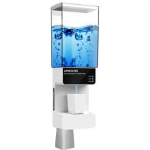 Touchless Mouthwash Dispenser Wall Mounted 700mL Automatic Model with Magnetic Cup and 3 Adjustable Levels