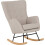 Seconique Hayden Rocking Chair - Beige Fabric 4